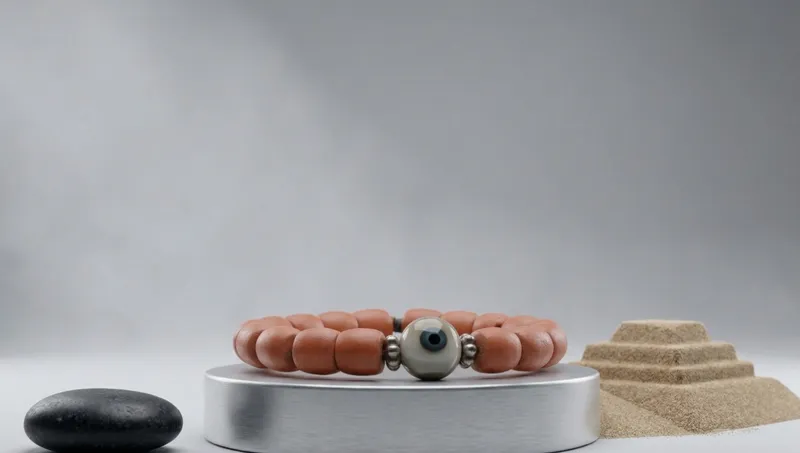 Coral Bull's Eye Bracelet