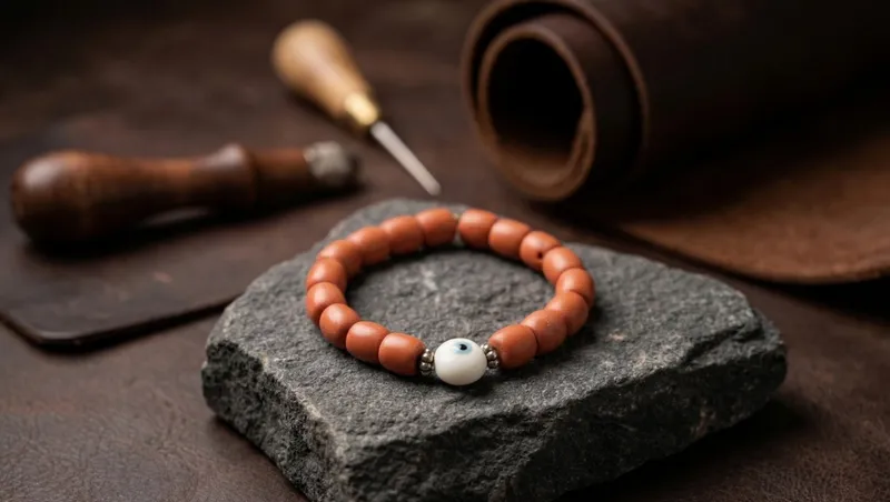 Coral Bull's Eye Bracelet thumbnail 3