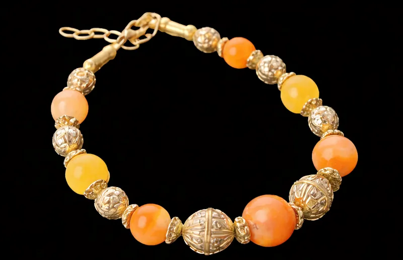 Healing Stone Metal Bracelet thumbnail 4