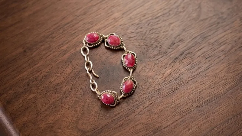 Pink Stone Metal Bracelet thumbnail 6