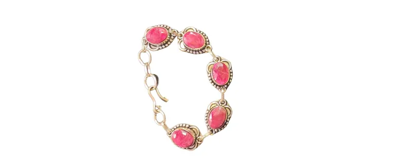 Pink Stone Metal Bracelet thumbnail 5