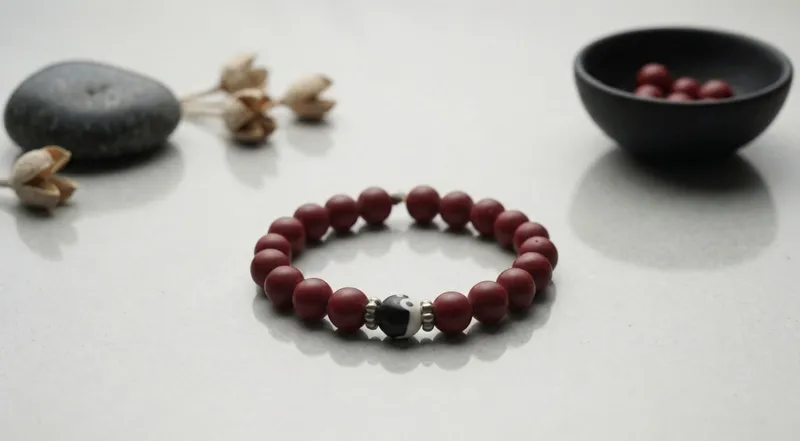 Red Coral Bull's Eye Bracelet thumbnail 2