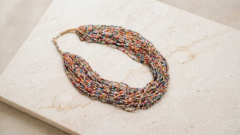 Glass Bead Necklace thumbnail 2