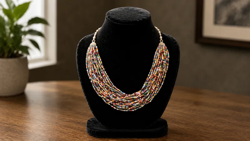 Glass Bead Necklace thumbnail 4
