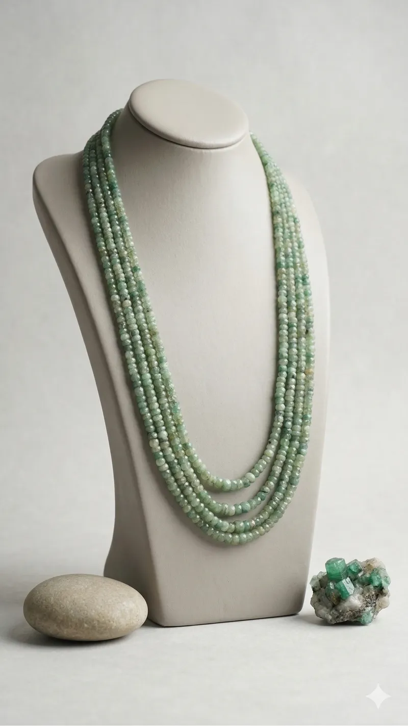 Green Emerald Necklace thumbnail 2