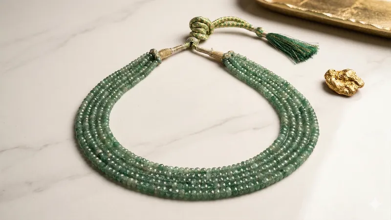 Green Emerald Necklace thumbnail 3