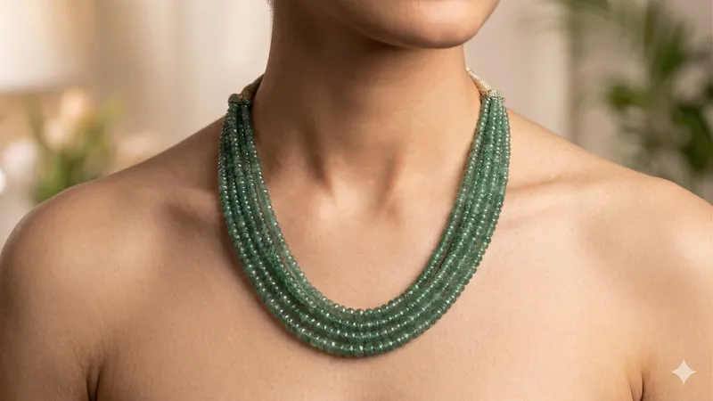 Green Emerald Necklace thumbnail 5