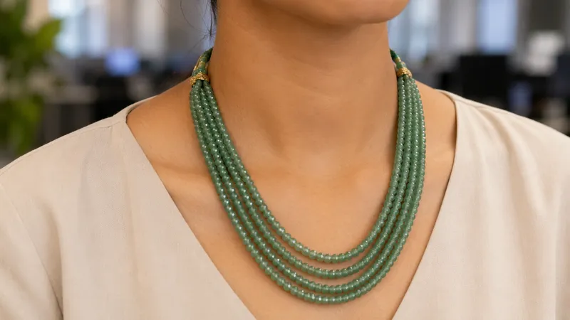Green Emerald Necklace thumbnail 6