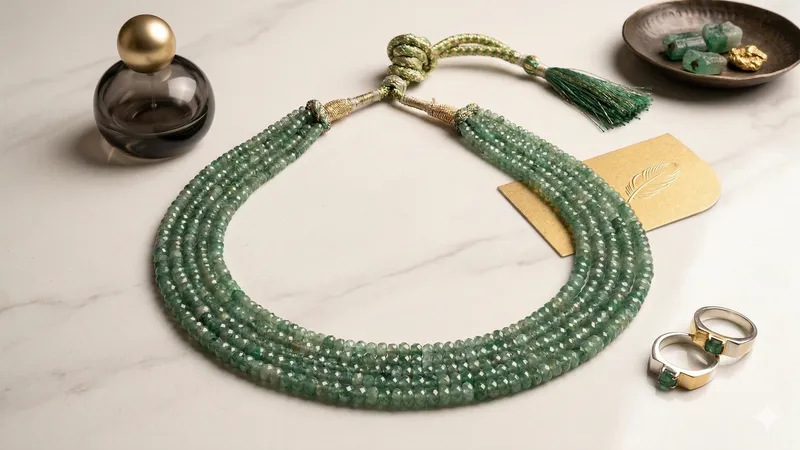 Green Emerald Necklace thumbnail 7