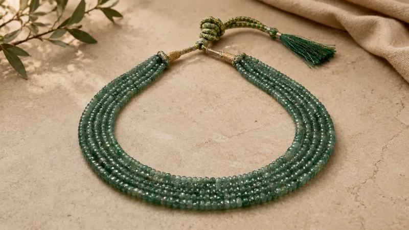 Green Emerald Necklace thumbnail 9