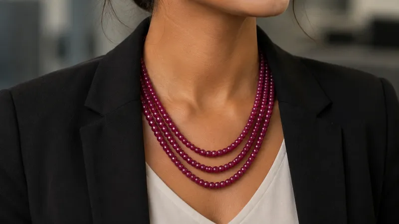 Red Ruby Necklace