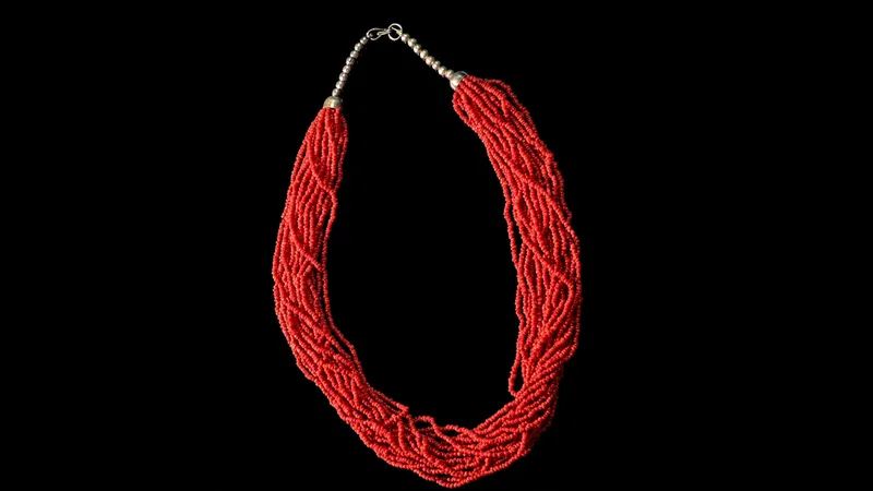 Red Beads Necklace thumbnail 5