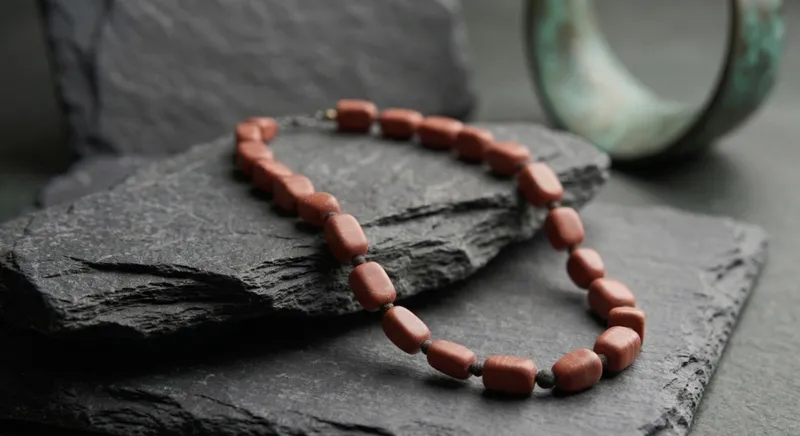 Red Coral Beads Necklace thumbnail 5