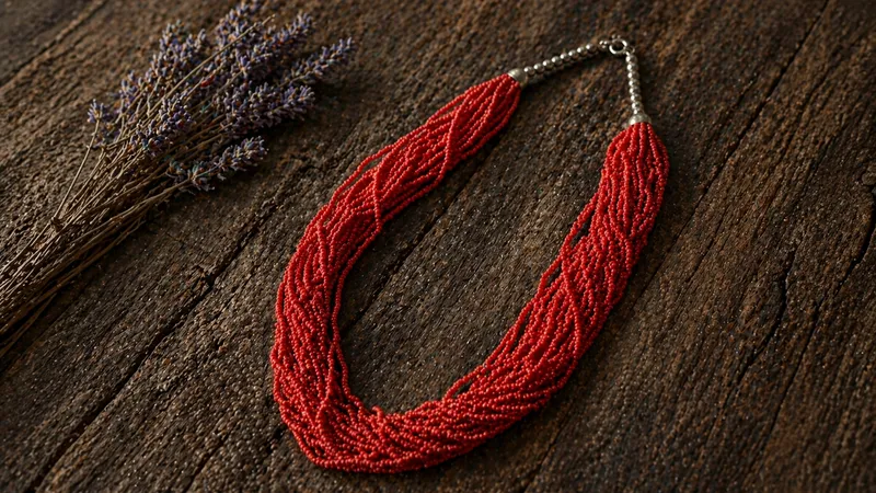 Tibetan Coral Necklace thumbnail 3