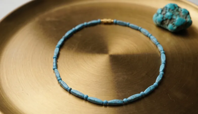 Turquoise Cylindrical Necklace thumbnail 3