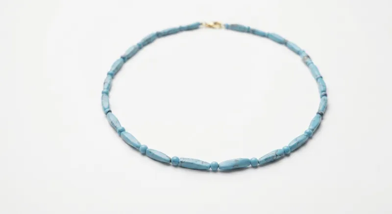 Turquoise Cylindrical Necklace thumbnail 4