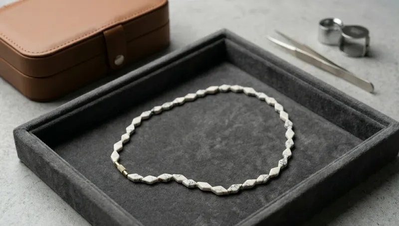 White Stone Necklace thumbnail 5