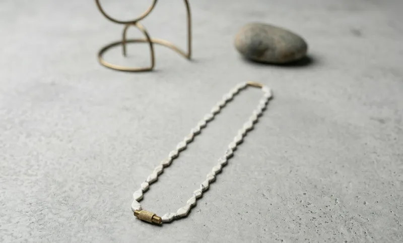White Stone Necklace