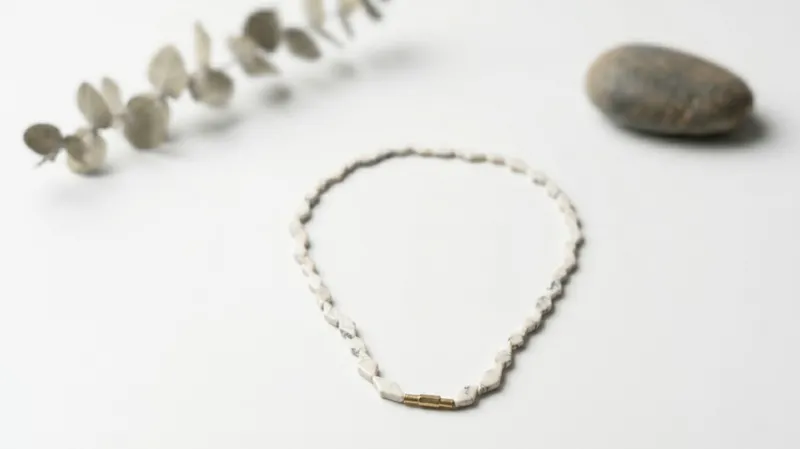 White Stone Necklace thumbnail 3