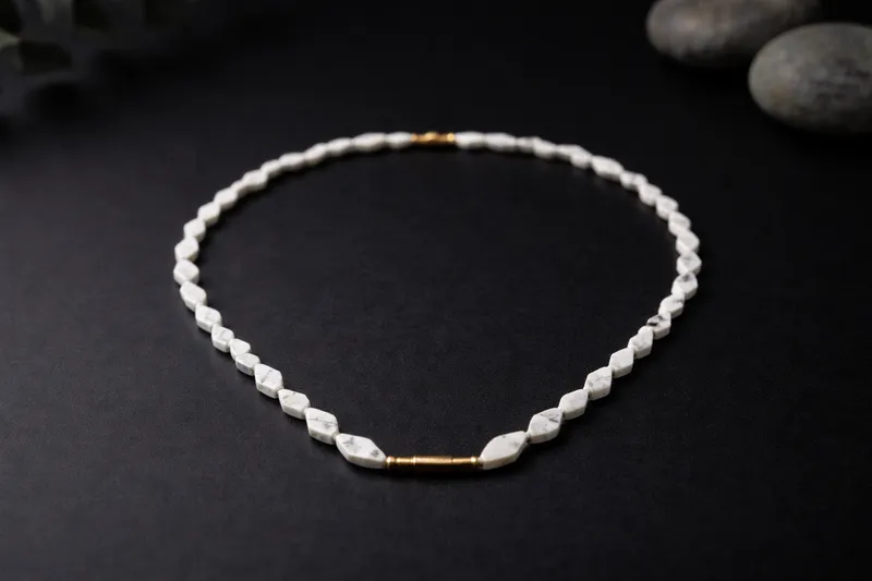White Stone Necklace thumbnail 4