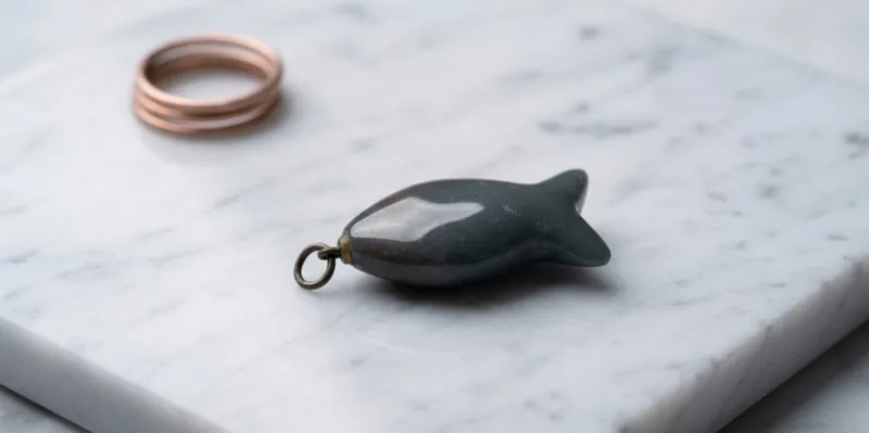 Agate Fish Pendant