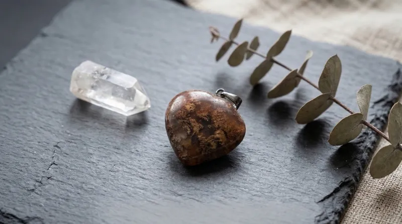 Agate Heart Pendant thumbnail 2