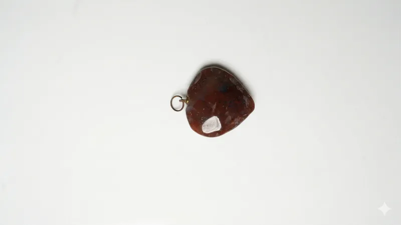 Cherry Red Agate Heart Pendant thumbnail 5