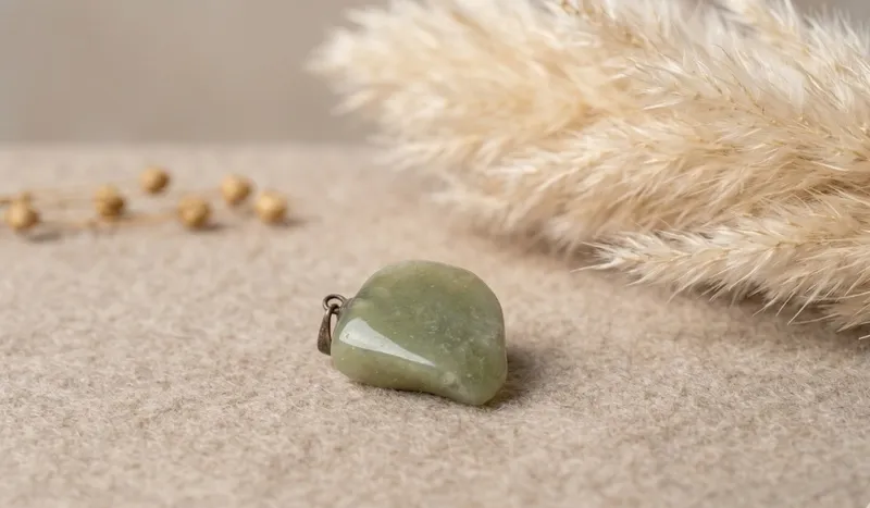Green Agate Stone Pendant thumbnail 2