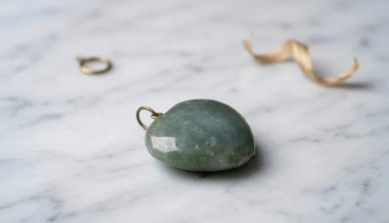 Green Jade Heart Pendant thumbnail 5
