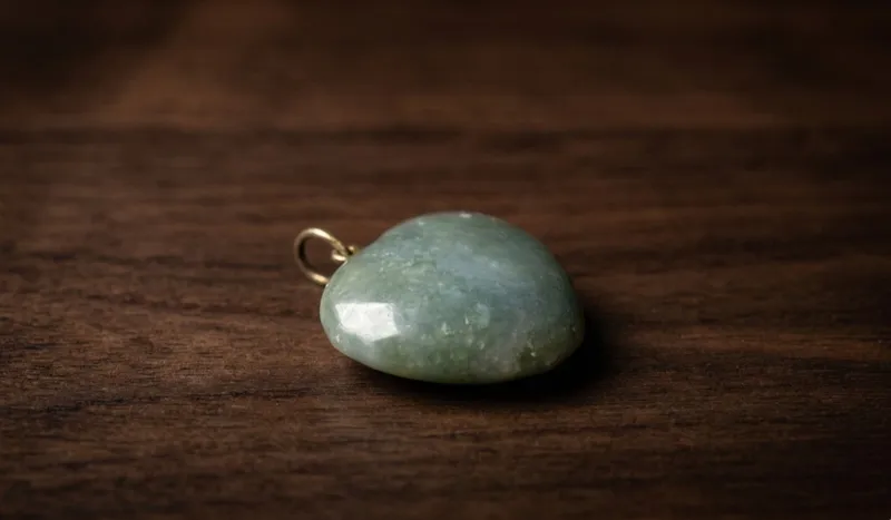 Green Jade Heart Pendant thumbnail 2