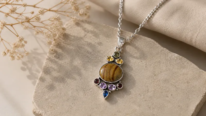 Multi-Stone Pendant (Pendant Only) thumbnail 2