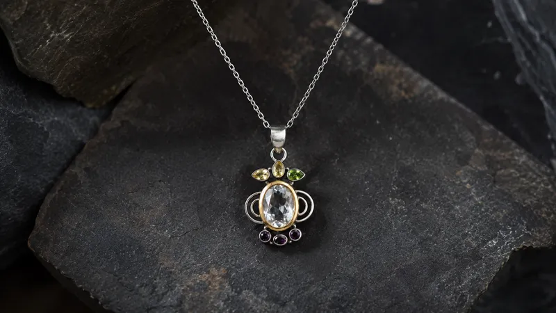 Multi-Stone Tibetan Pendant (Pendant Only) thumbnail 5