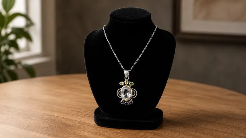 Multi-Stone Tibetan Pendant (Pendant Only)