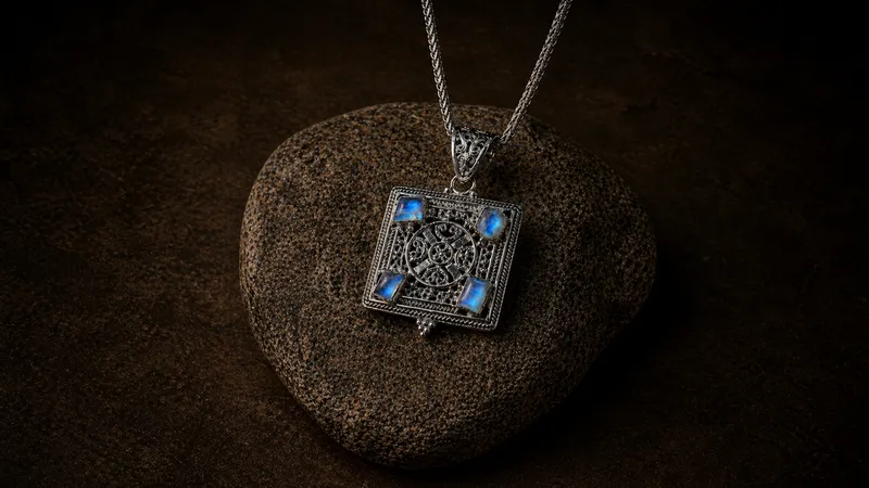 Blue Tibetan Stone Pendant (Pendant Only)