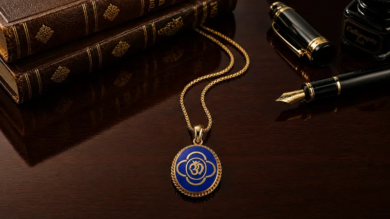 Tibetan Navy Blue Pendant (Pendant Only)
