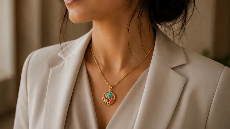 Tibetan Red Blue Pendant (Pendant Only) thumbnail 5
