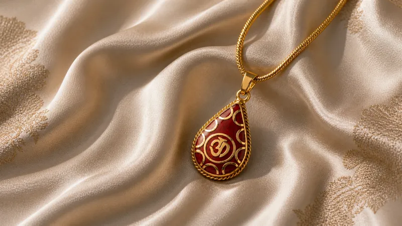 Tibetan Red Pendant (Pendant Only)
