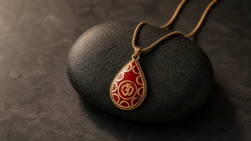 Tibetan Red Pendant (Pendant Only) thumbnail 2