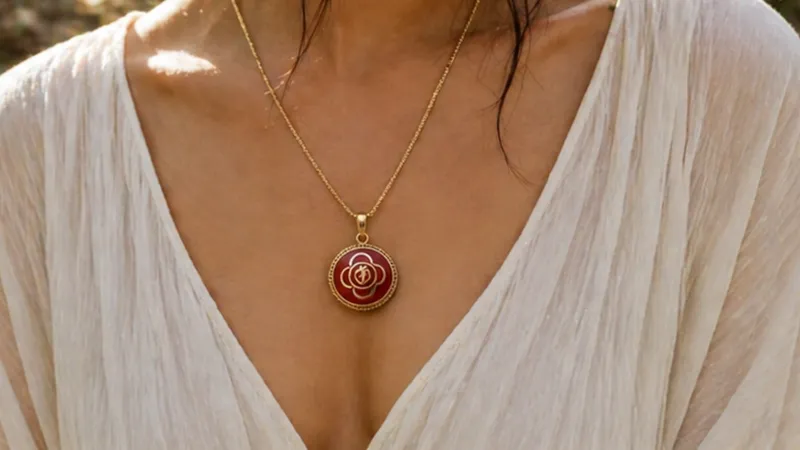 Tibetan Red Pendant 2 (Pendant Only) thumbnail 5