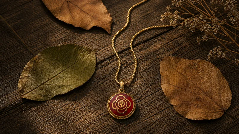 Tibetan Red Pendant 2 (Pendant Only)