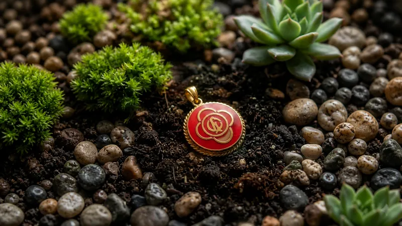 Tibetan Red Pendant 2 (Pendant Only) thumbnail 2