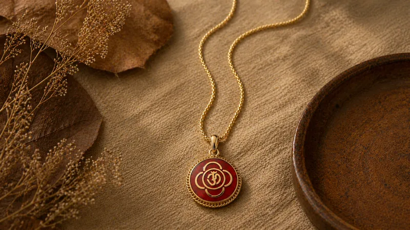 Tibetan Red Pendant 2 (Pendant Only) thumbnail 3