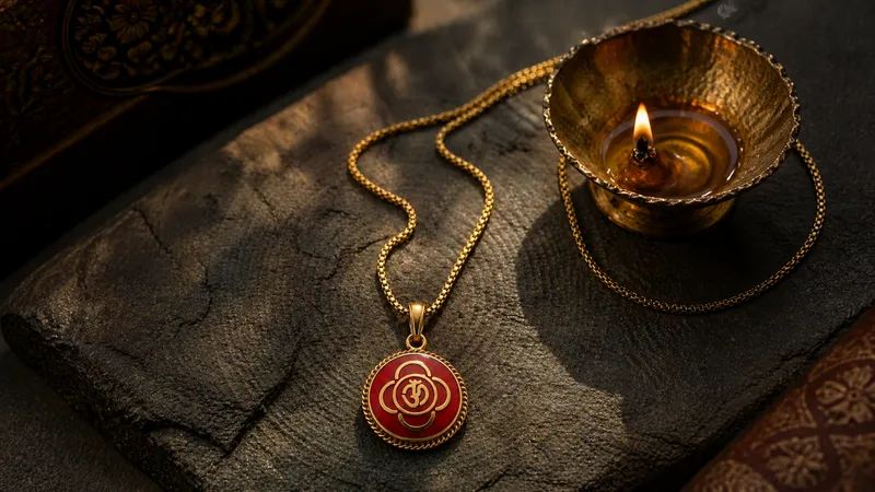 Tibetan Red Pendant 2 (Pendant Only) thumbnail 4