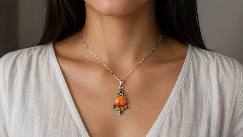 Multi-Stone Tibetan Pendant 3 (Pendant Only) thumbnail 5