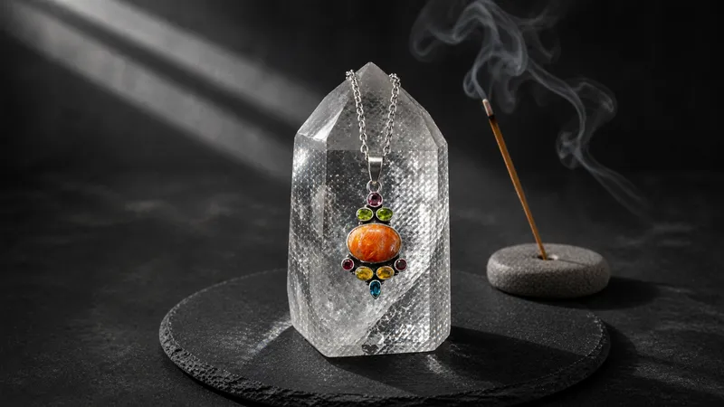 Multi-Stone Tibetan Pendant 3 (Pendant Only) thumbnail 2