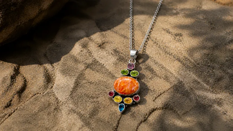 Multi-Stone Tibetan Pendant 3 (Pendant Only) thumbnail 3