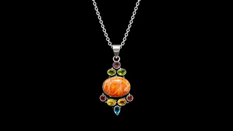 Multi-Stone Tibetan Pendant 3 (Pendant Only) thumbnail 4