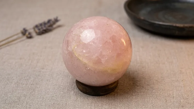 Rose Quartz Sphere thumbnail 2