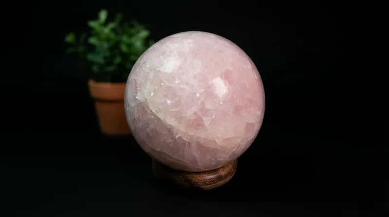 Rose Quartz Sphere thumbnail 6